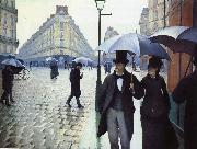 Paris, rain Gustave Caillebotte